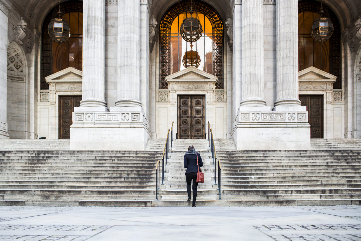 rear view of businesswoman walking towards new yor 2024 10 15 01 45 12 utc 1 1